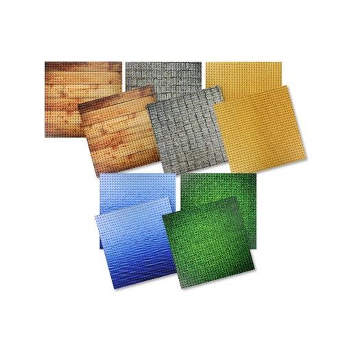 [103003] Klemmbausteine Bauplatten Set - 2 x 5 Motive