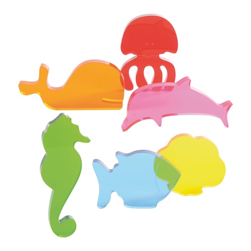 [106269] Acryl Meerestiere - 6er Set 