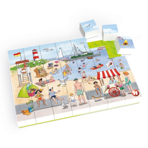[104123] Duplo® kompatibles Puzzle - Ausflug zum Badestrand (35-teilig)