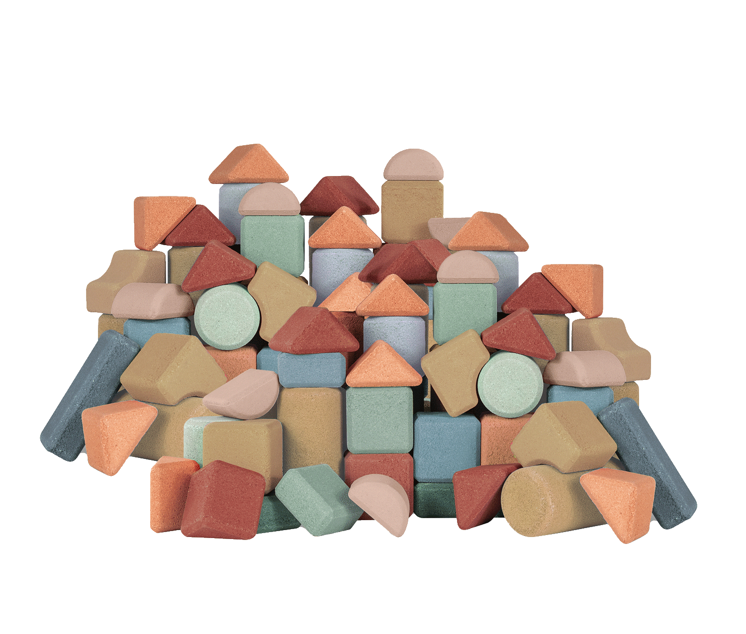 [A103272] Kork´s Gruppenset "Bunte Steine & Formen" - 200 Teile