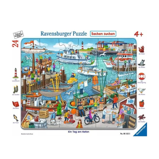 [104136] Rahmenpuzzle - 24 Teile Hafen