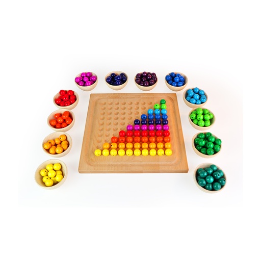 [W103450] Perlenbrett Buche Set 256 Teile