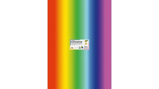 [W113291] Regenbogen-Fotokarton