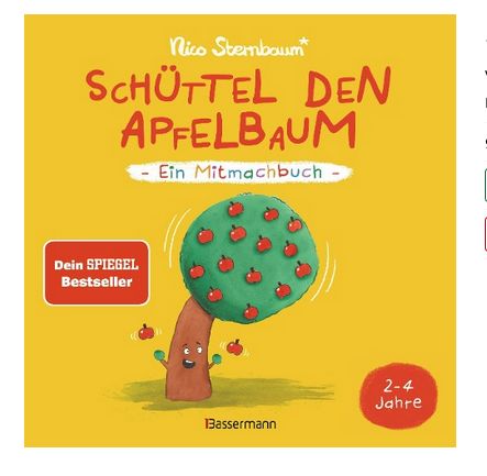 [978-3-8094-3672-0] Schüttel den Apfelbaum - Ein Mitmachbuch. Für Kinder von 2 bis 4 Jahren