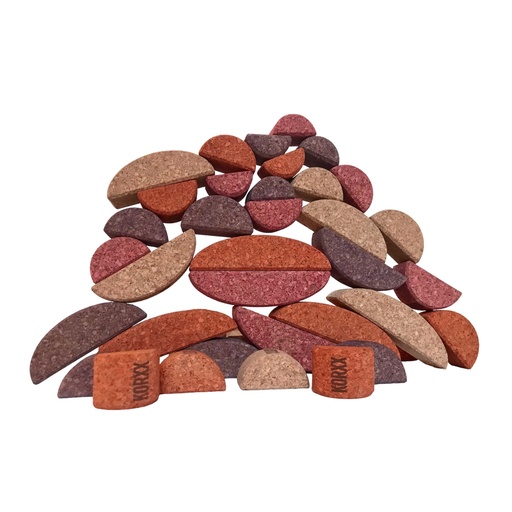 [103158] Korkbausteine - 42er Natur Halbe 