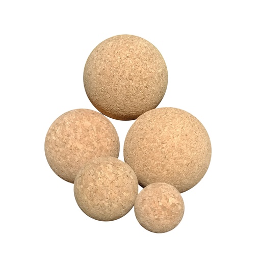 [103161] Korkbausteine - 5 Natur Kugeln