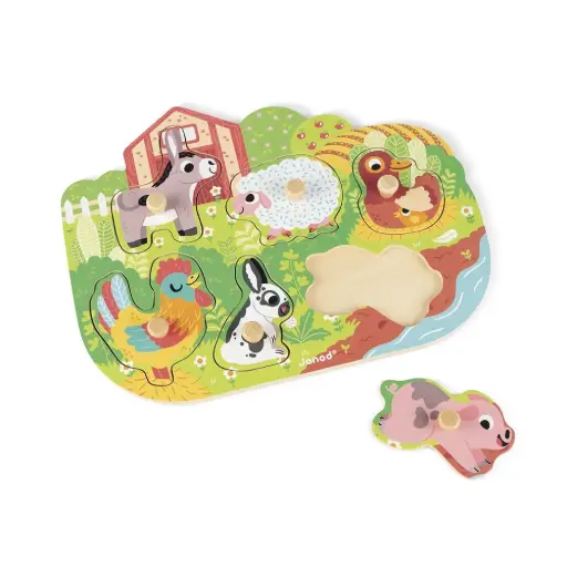 [101201] Knopfpuzzle - Bauernhof