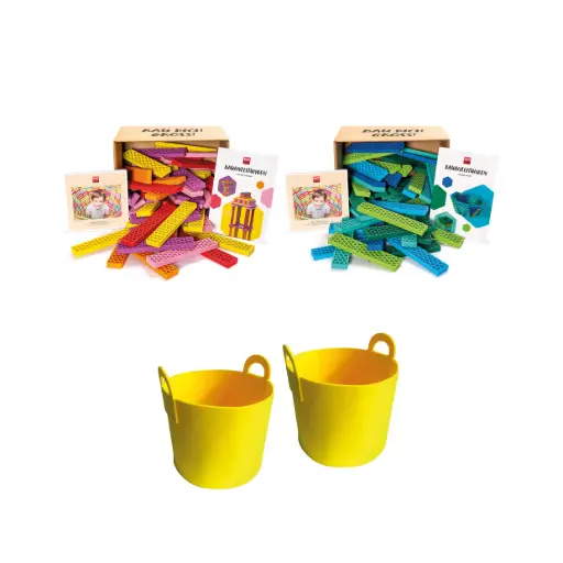 [AK131] 120 Bioblo Jumbo Set + 2 Körbe gratis