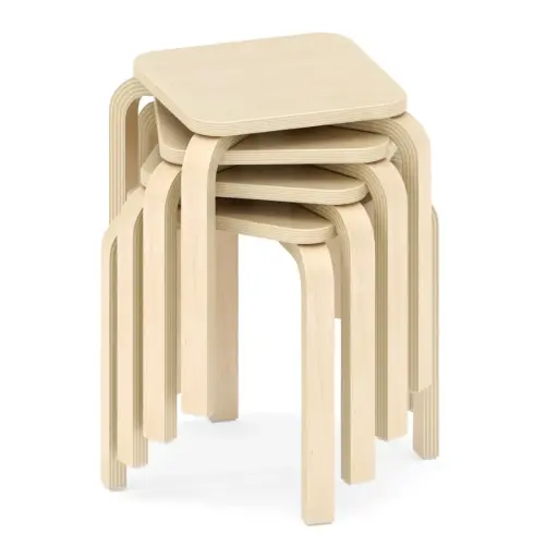 [110182-35] Hocker Q - Sitzhöhe 35 cm 4er Set 