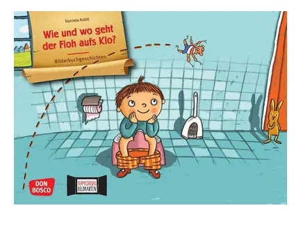 [4260694921333] Wie und wo geht der Floh aufs Klo? Kamishibai Bildkartenset