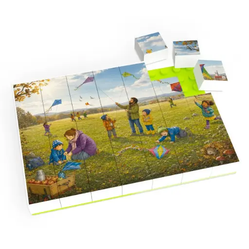 [104555] Klemmi Puzzle "Drachensteigen"