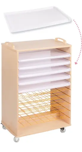[113419W] Tablett für Trockenwagen klein 5er Set