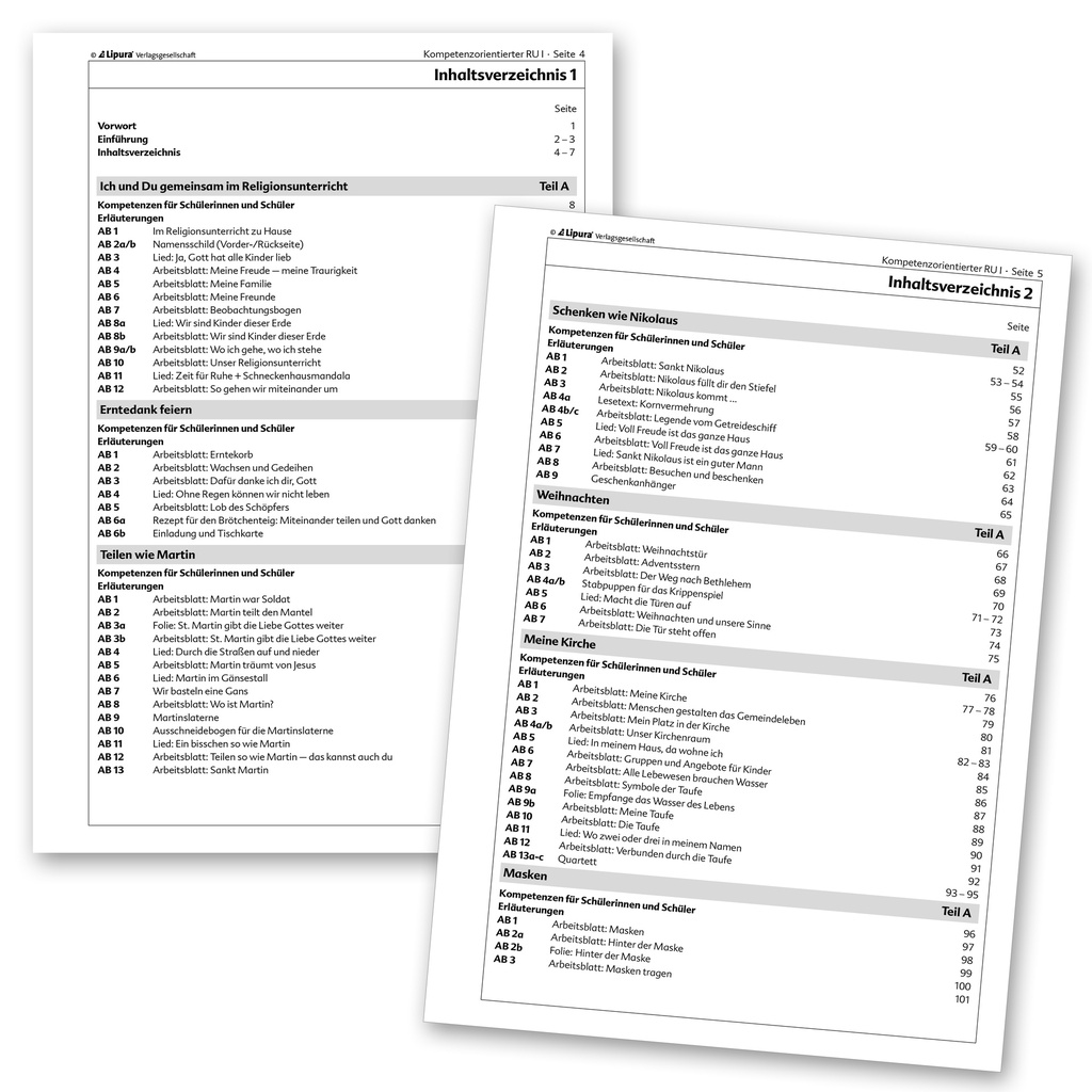  Kompetenzorientierter Religionsunterricht I Teil A+B