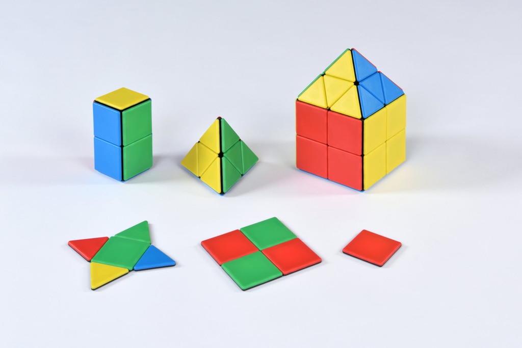 Polydron - Solid Magnetic Class Set - 72 Teile