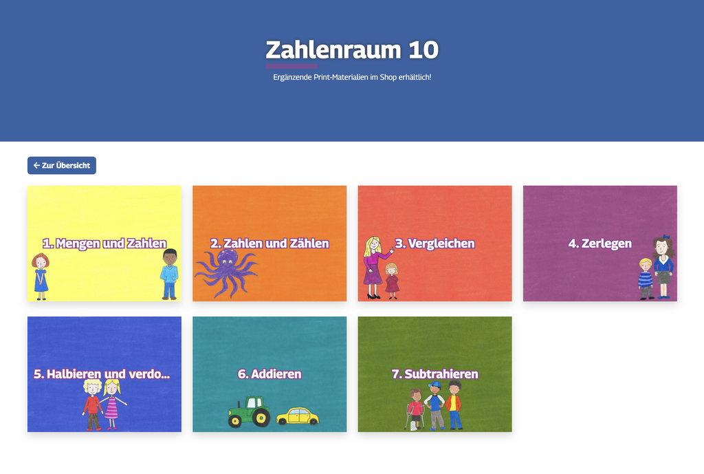 Zahlenraum 10 - Medienpaket