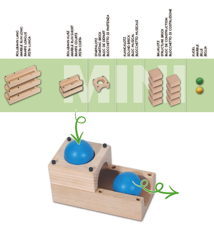 Klang-Kugelbahn Junior Erweiterungen Set 1 