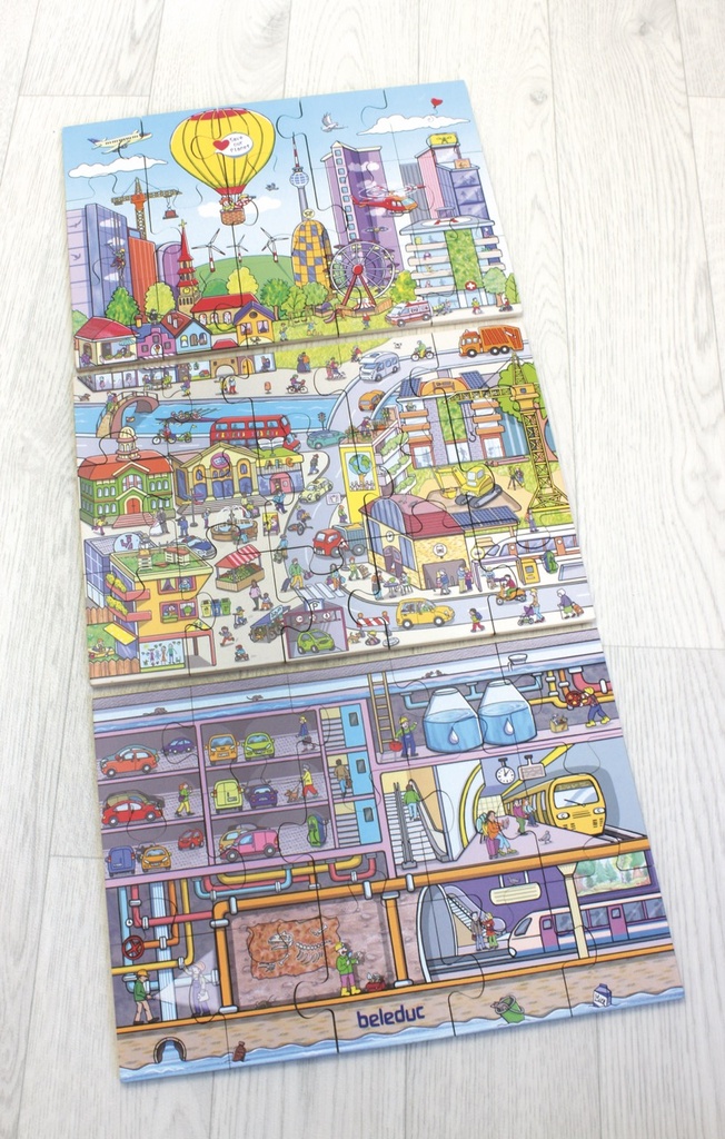 Bodenpuzzle "Stadtleben"