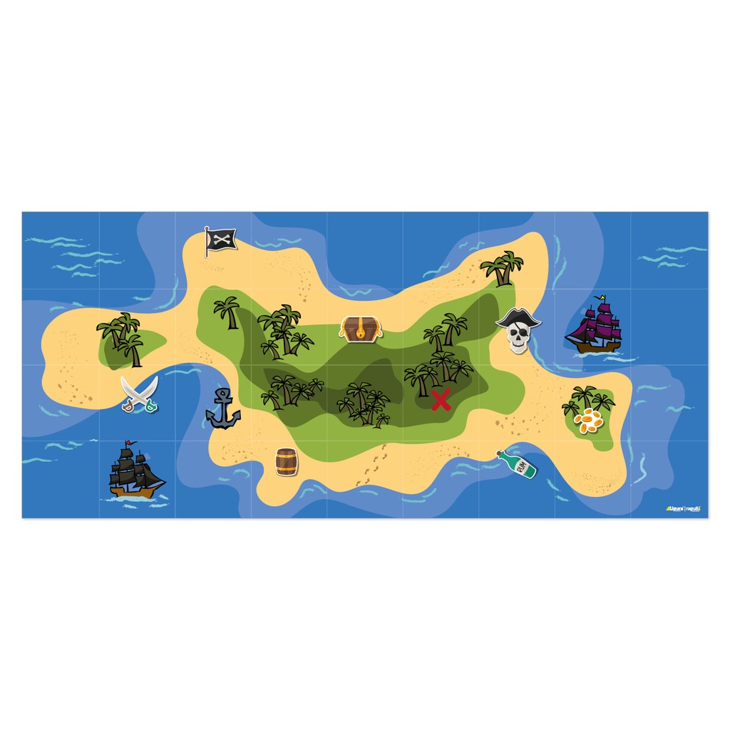 Bee-Bot® & Blue-Bot® Matte - Schatzinsel