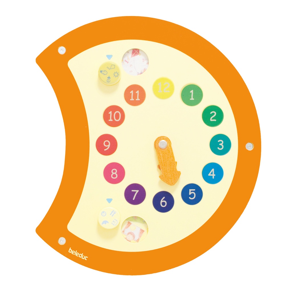 Wandspielobjekt Raupe "Uhr"