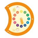 Wandspielobjekt Raupe "Uhr"