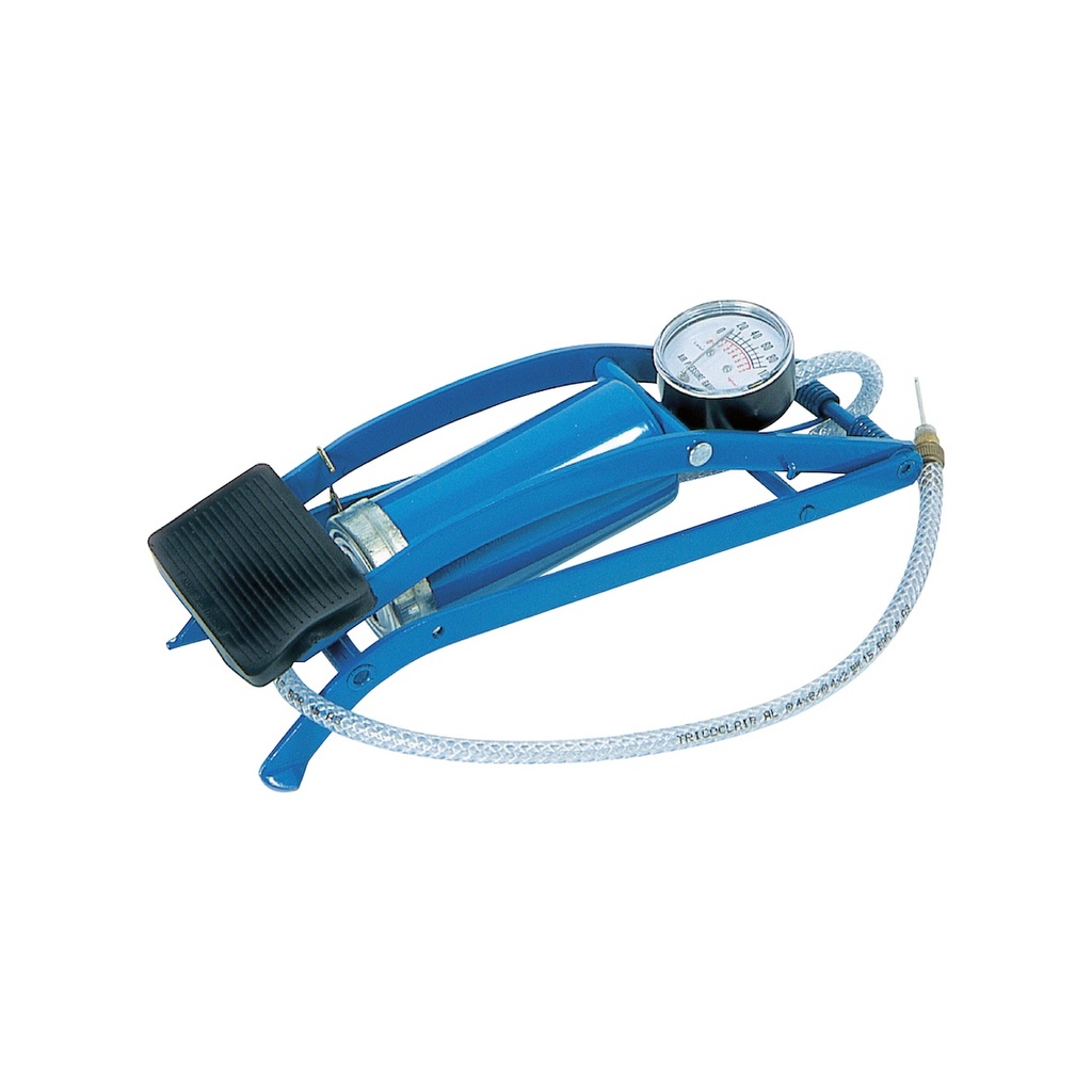 Fußpumpe mit Manometer für den passenden Druck