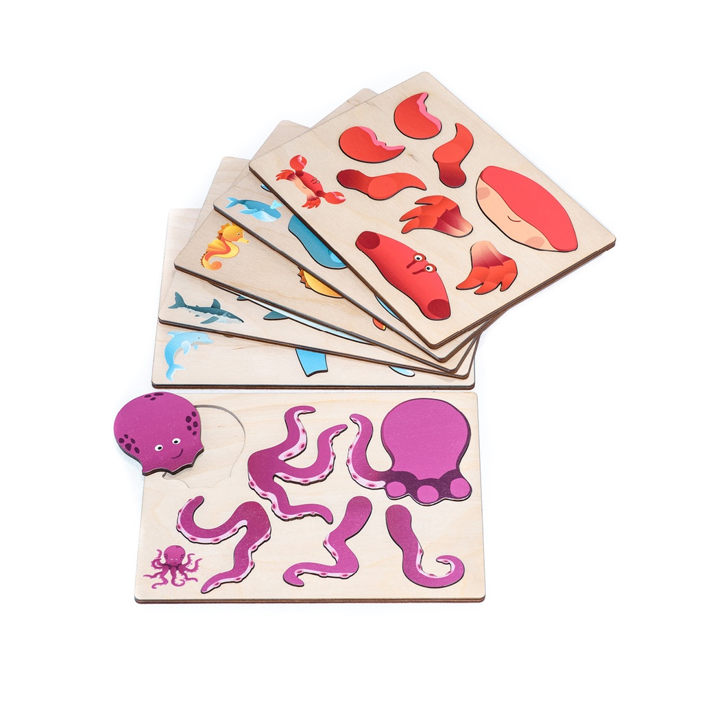 Magnetpuzzle Meerestiere