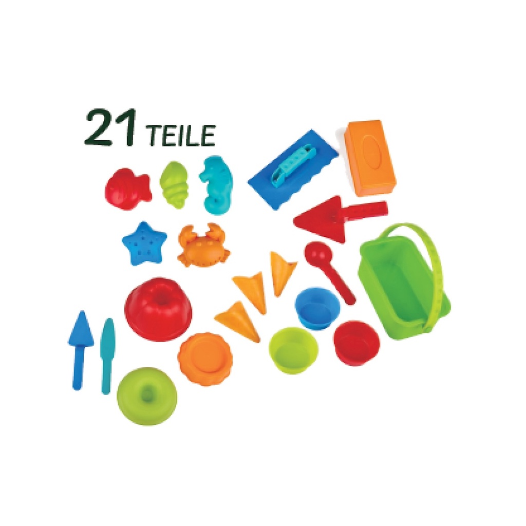 Sandformen Set - 21 Teile