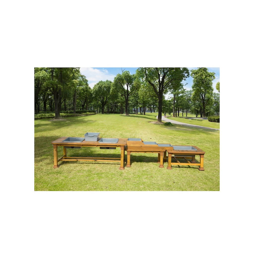 Outdoor Sand- und Wassertische, 3er Set