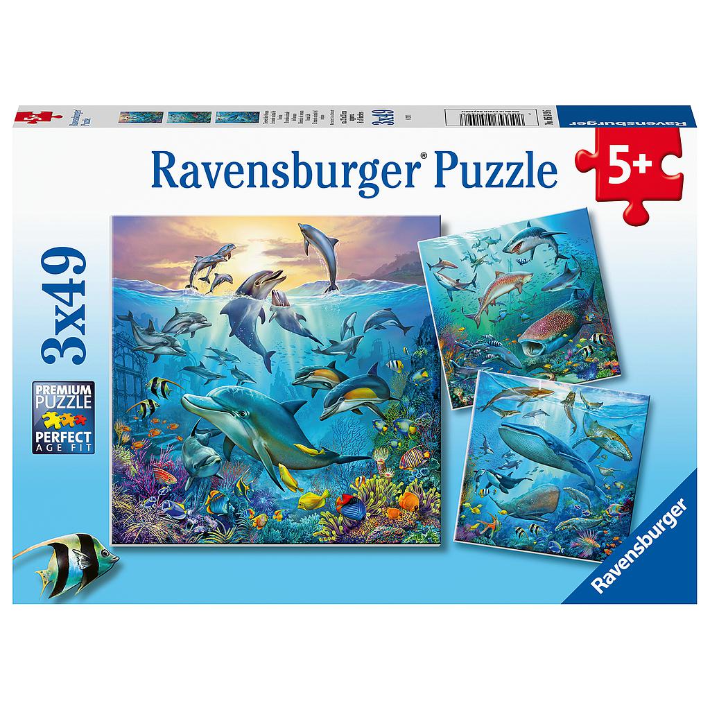 3x49 Teile Puzzle Ozeanwelt