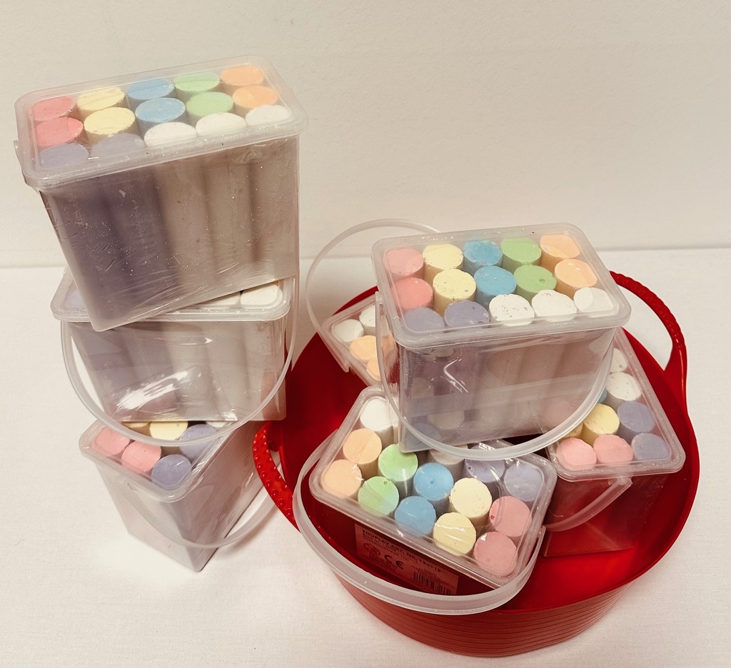 Strassenkreide 100er Set mit Wanne