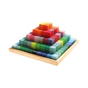 Bausteine Pyramide - Regenbogen