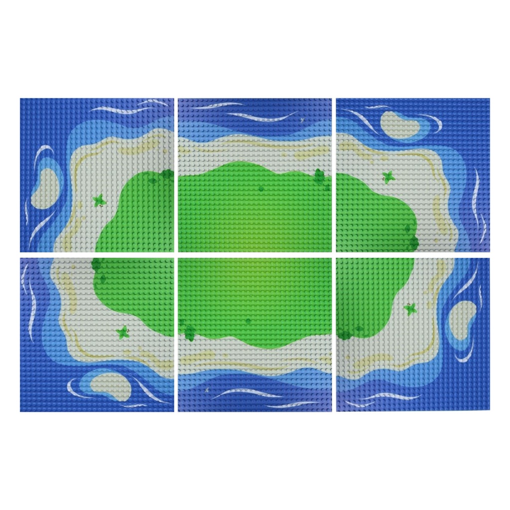 Klemmi Bauplatten - Strand 6er Set
