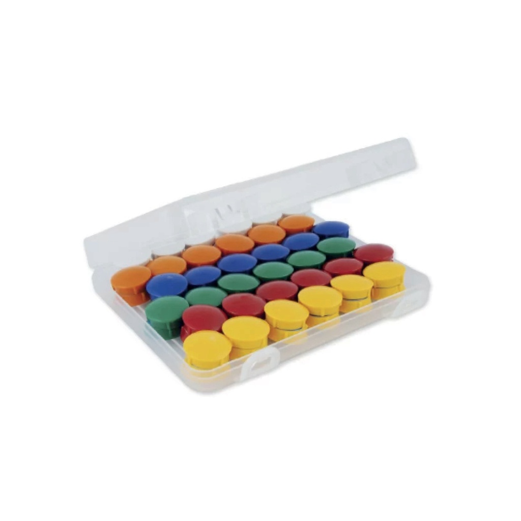 Haft Magnete 21mm BUNT 72 teilig