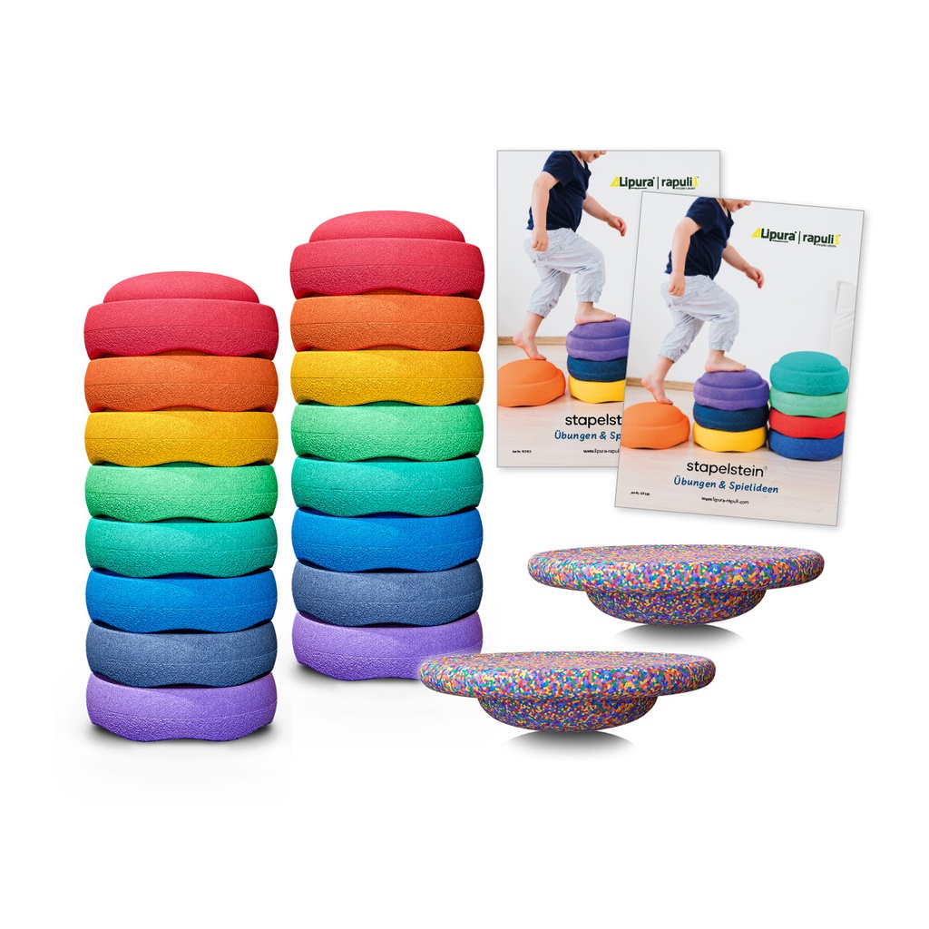 16 Stapelsteine® + 2 Stapelstein® Boards ALT