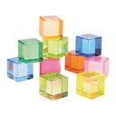 Acryl bunte Würfel - 10er Set 