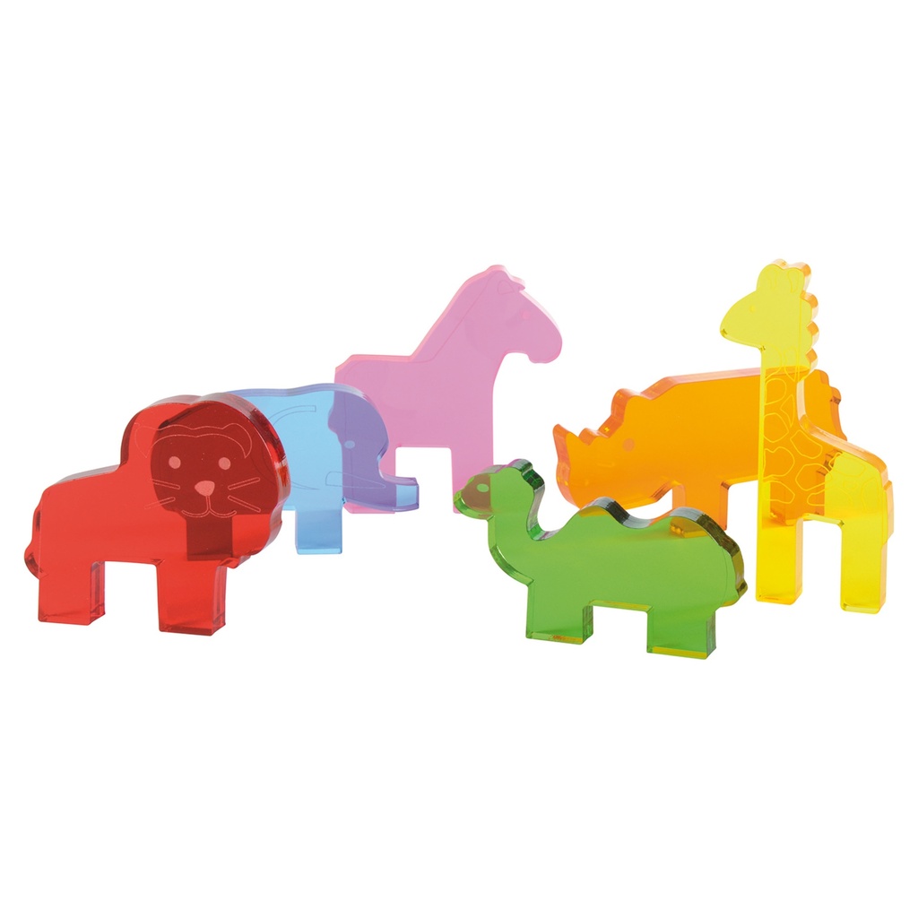 Acryl Wildtiere - 6er Set 