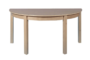 Halbrund Tisch Buche massiv  140 x 70 cm