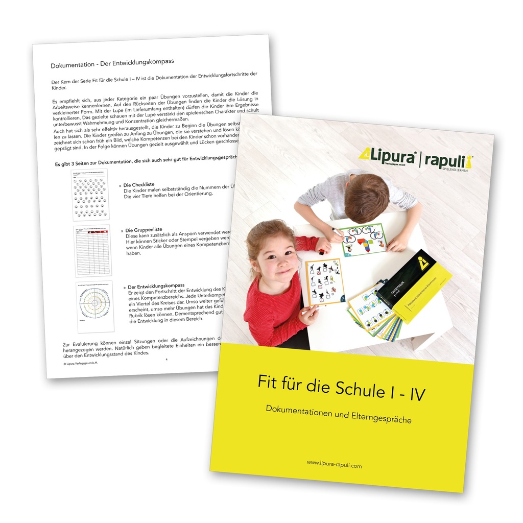 Fit für die Schule 1 - 4 - Dokumentationshilfe 