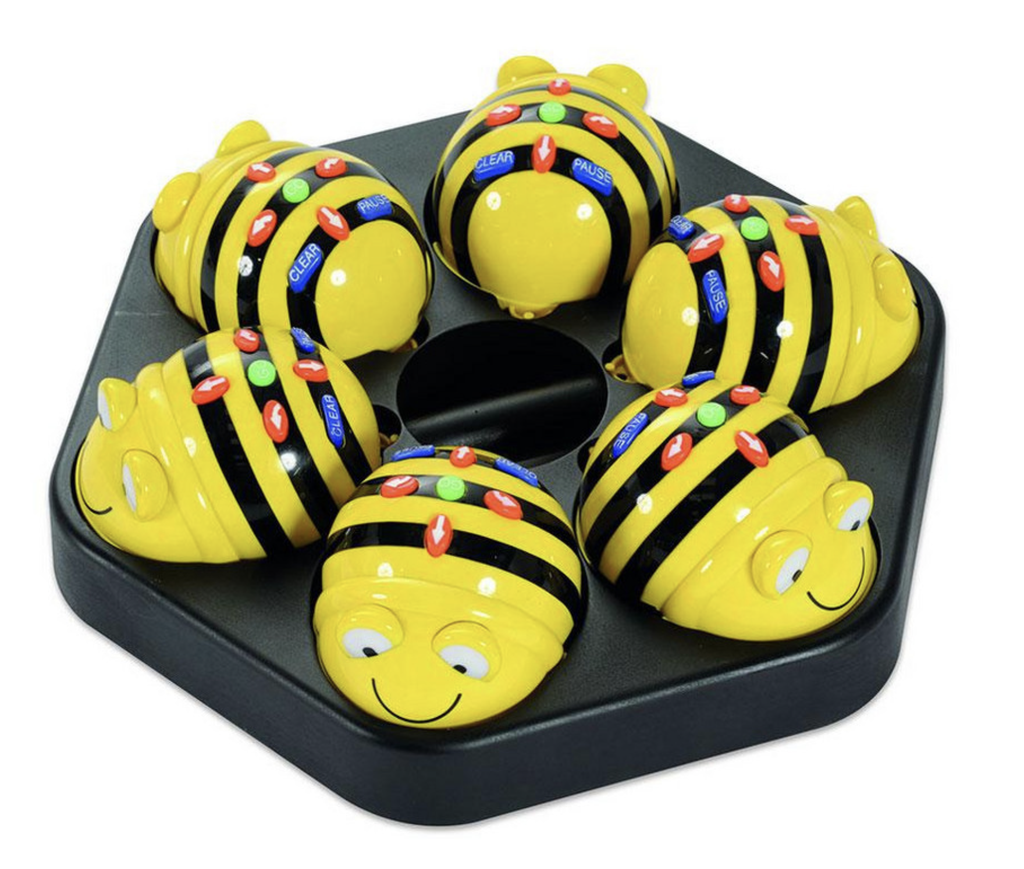 Bee-Bot Klassensatz, 6 Bee-Bots mit Ladestation