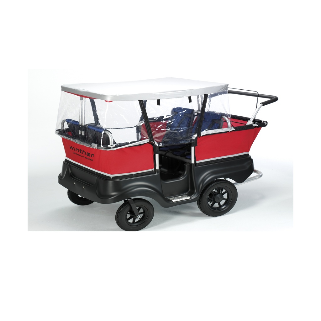 Regenschutz E-Turtle Kinderbus für 4 Kinder