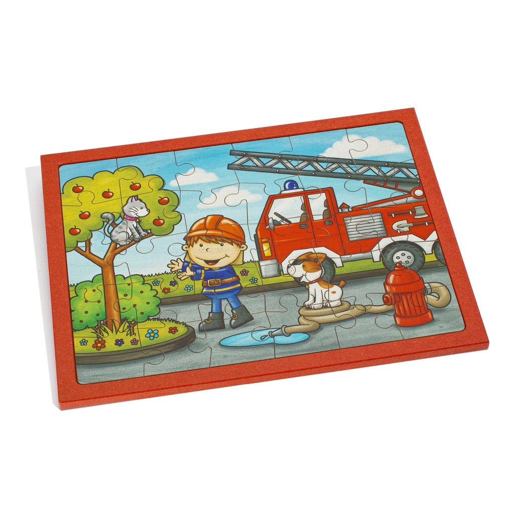 Holz-Puzzle - 30 Teile Feuerwehr