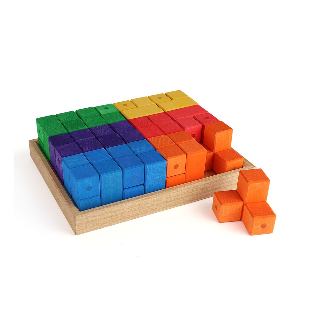 Bunte Winkelwürfel - 24 Teile