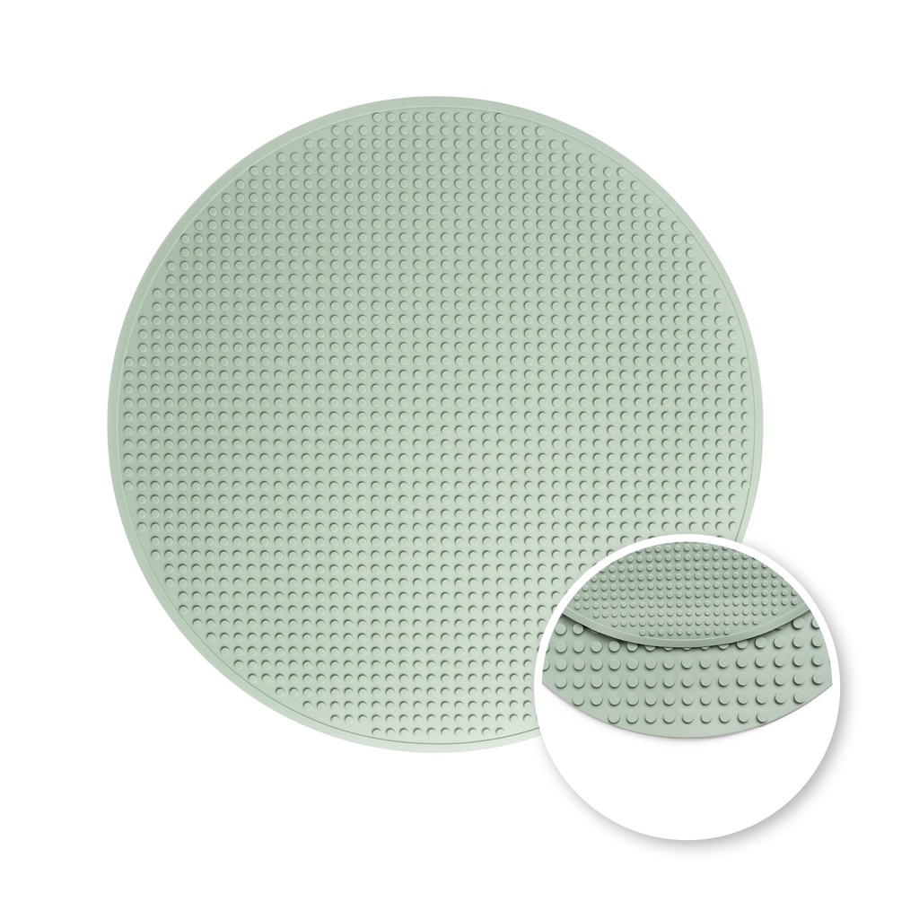 Runde Bausteinmatte - grün