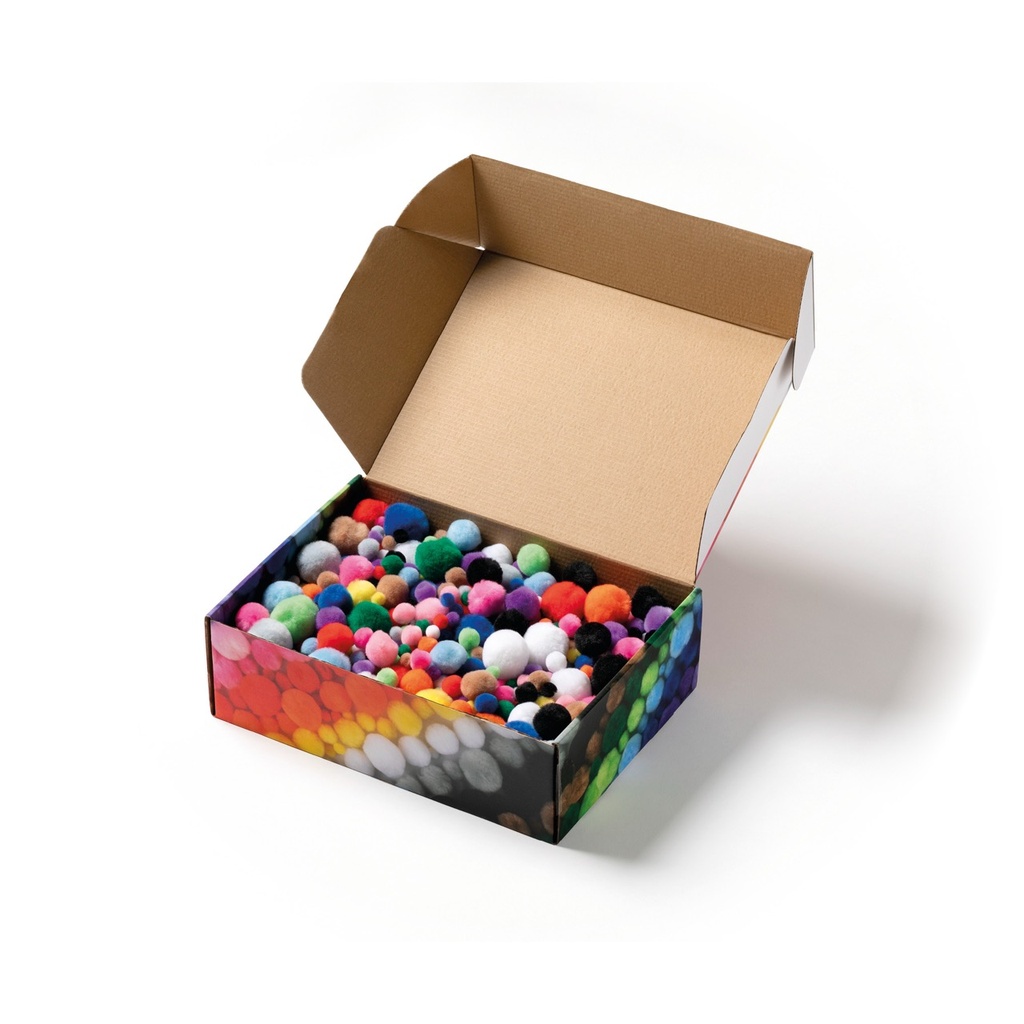 Pompons Mix JUMBO - Bunt