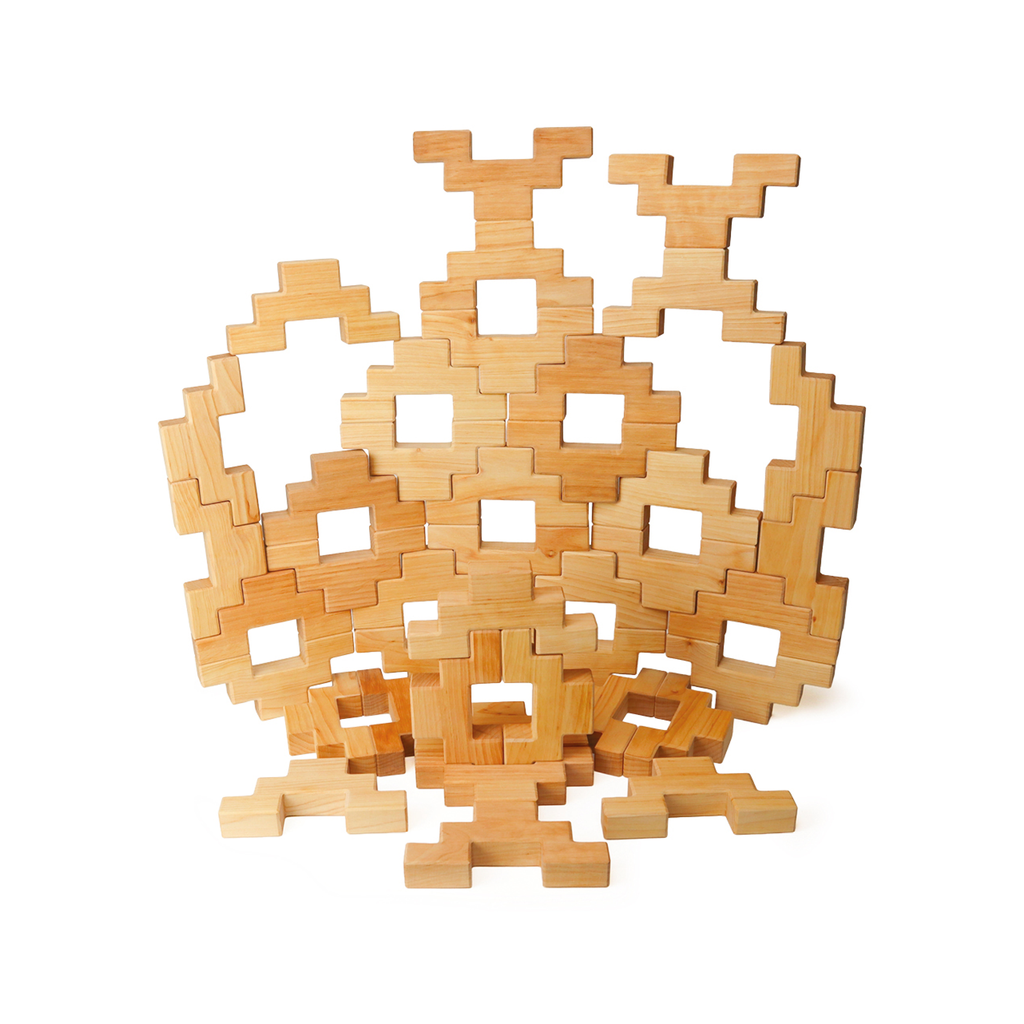 Treppenklötze natur 