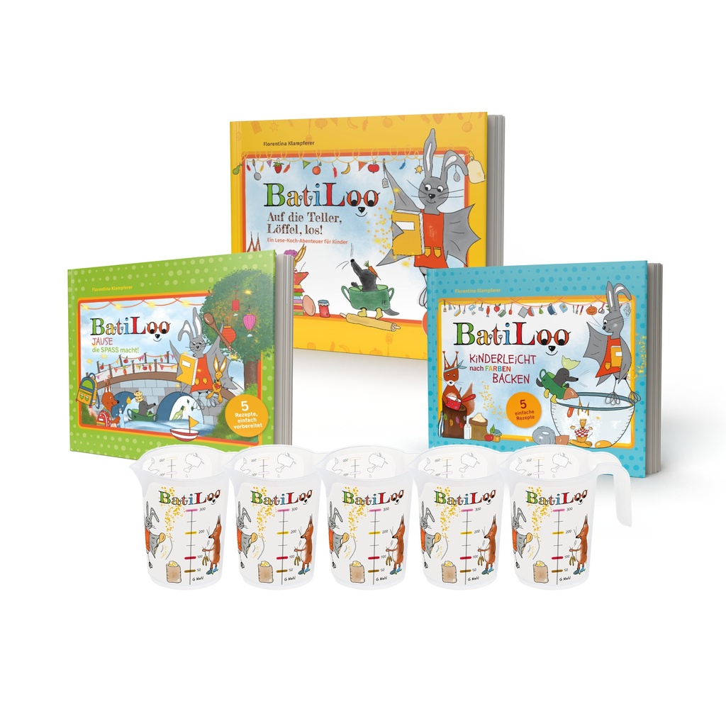 Kochbuch Set für den Kindergarten inkl. 5 Messbecher