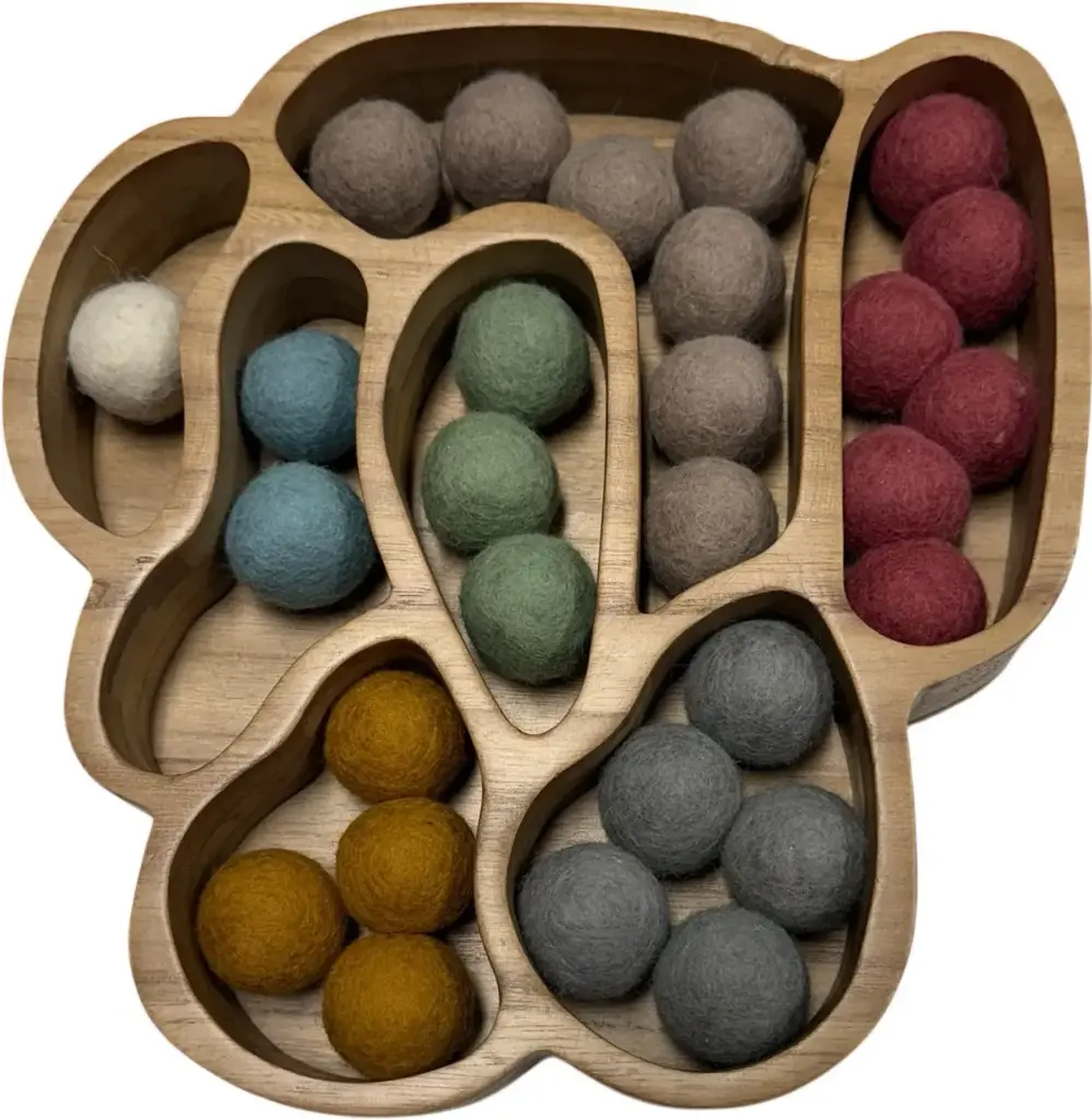 Earth - Sortiertablett mit 28 Kugeln