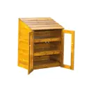 Outdoor-Schrank mit transparenten Türen