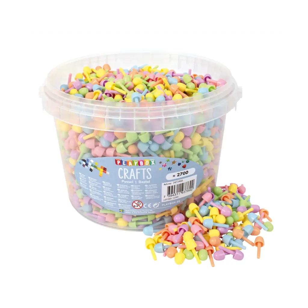 Steckmosaik pastell - Ø 10 mm 