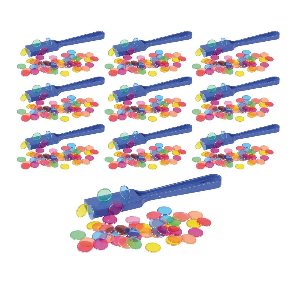 Magnetstäbe mit Chips 10er Set 